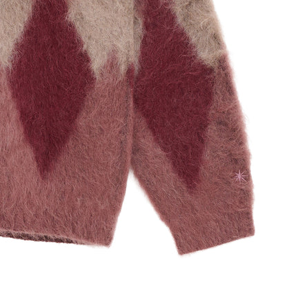 Argyle Mohair Cardigan
