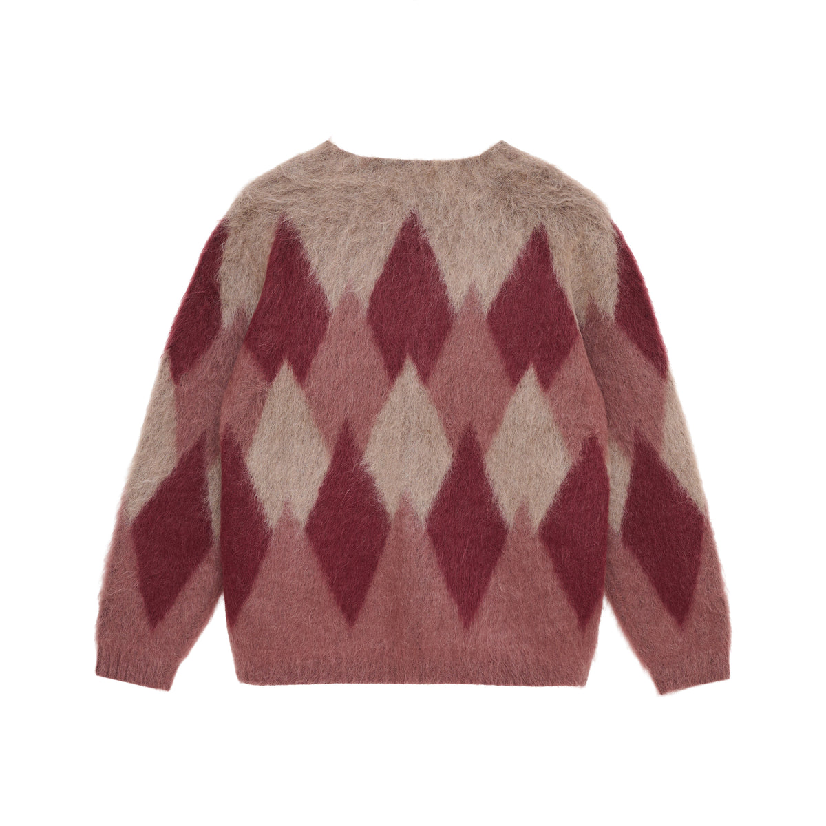 Argyle Mohair Cardigan