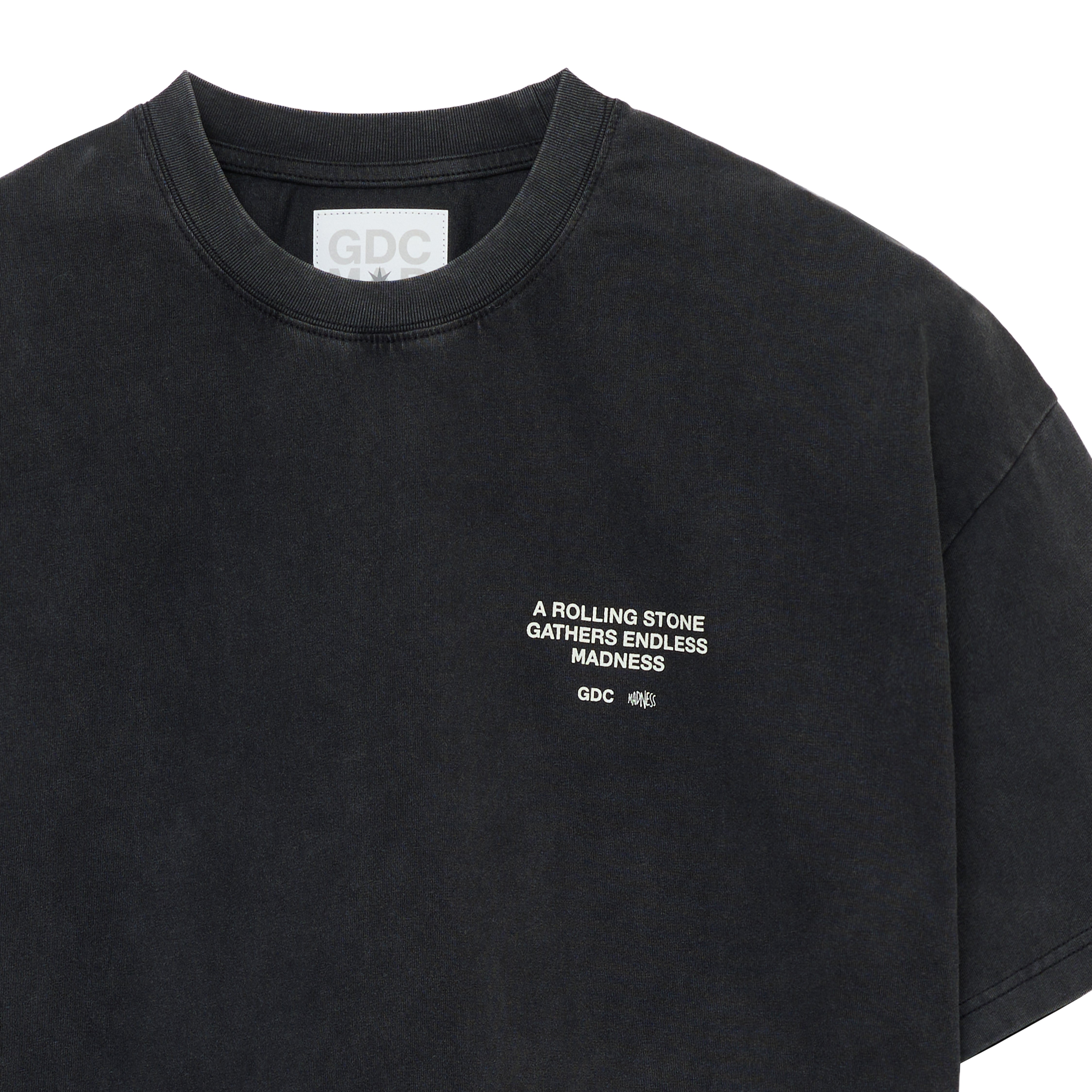 MADNESS x GDC SUPERIMPOSE GRAPHIC WASHED T-SHIRT