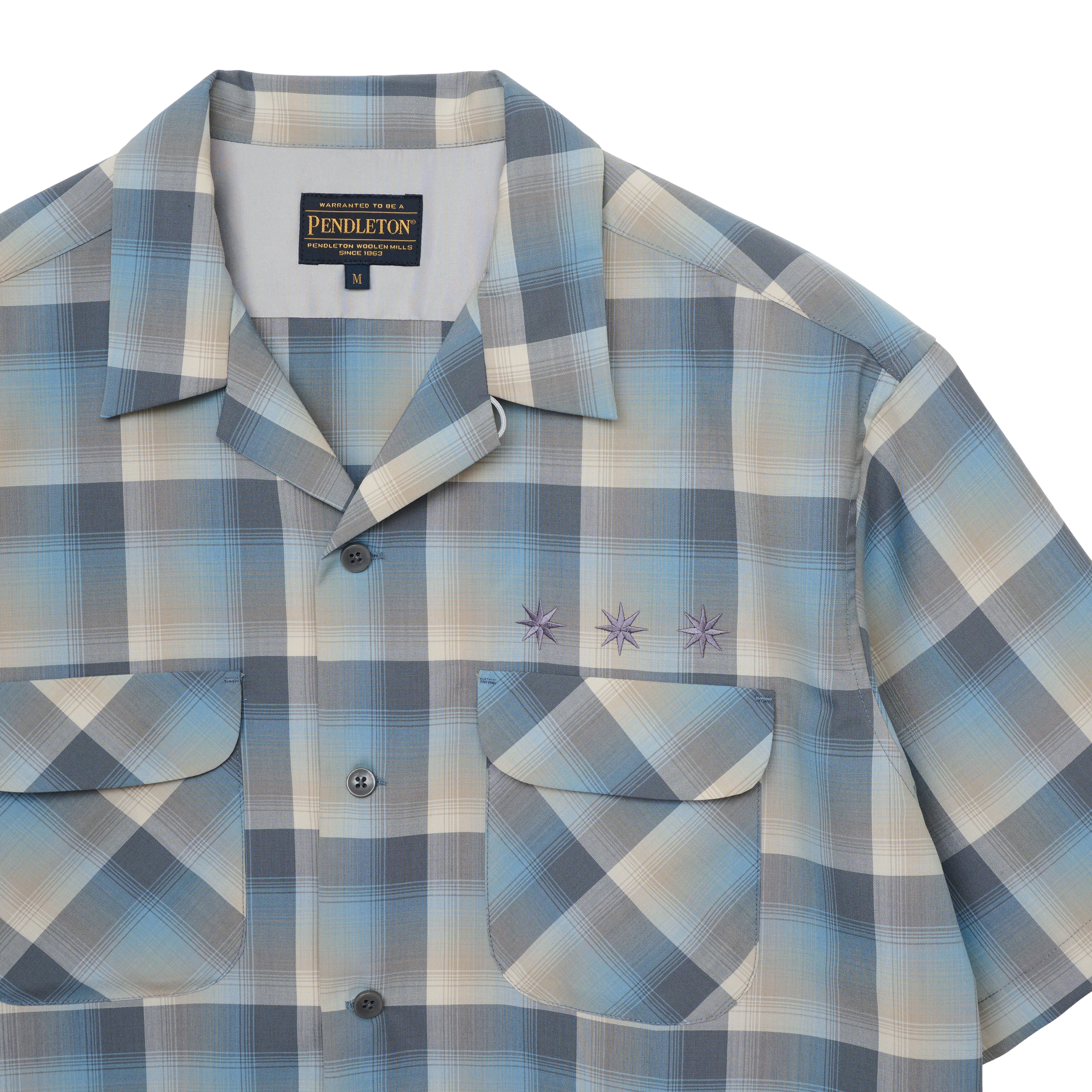 PENDLETON×GDC】Open Collar Shirt S／S