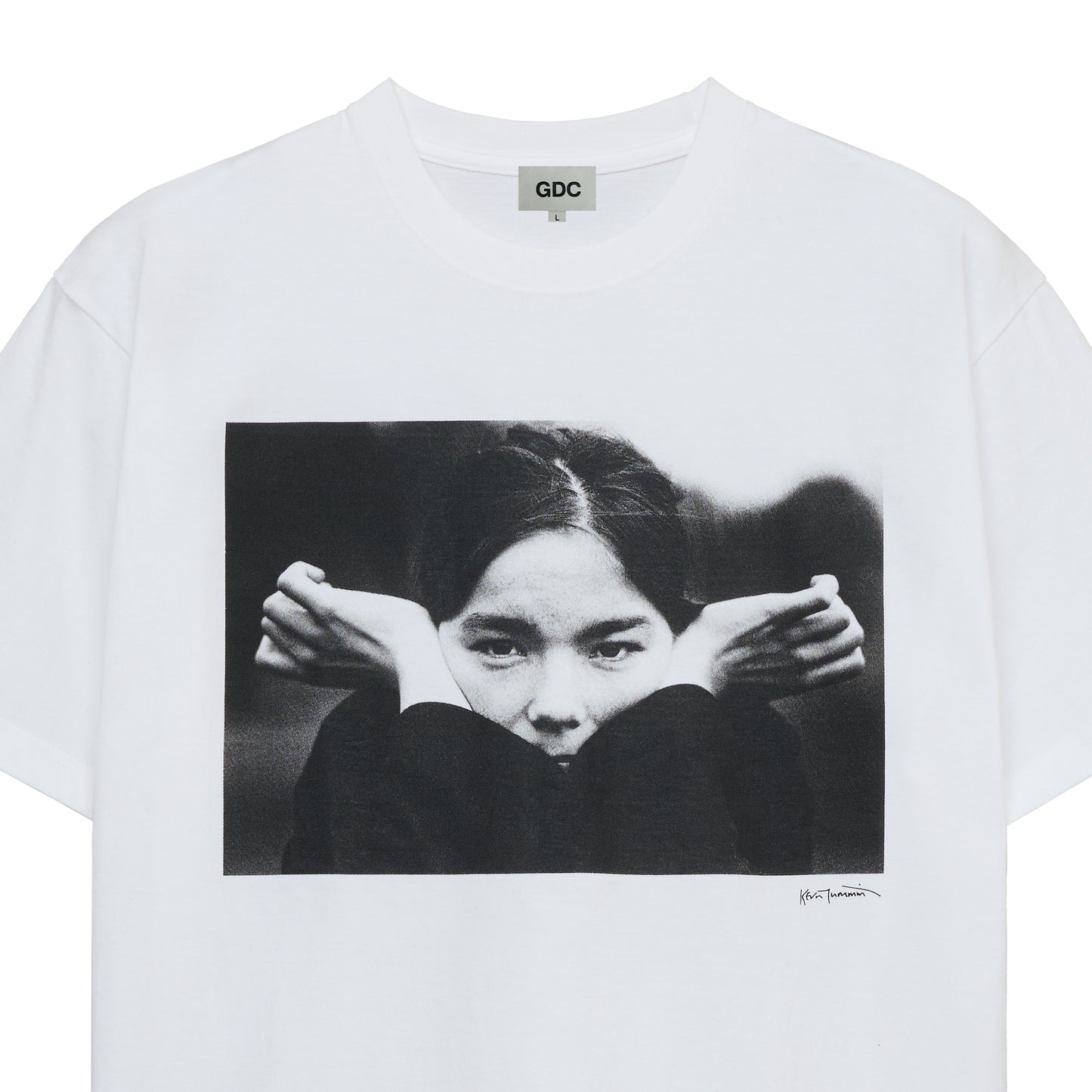 【Bjork by Kevin Cummins×GDC】Monochrome Tee