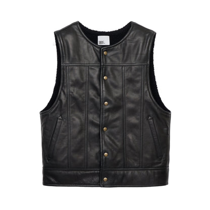 Leather Sherpa Vest(発送予定：2026年12月上旬~)