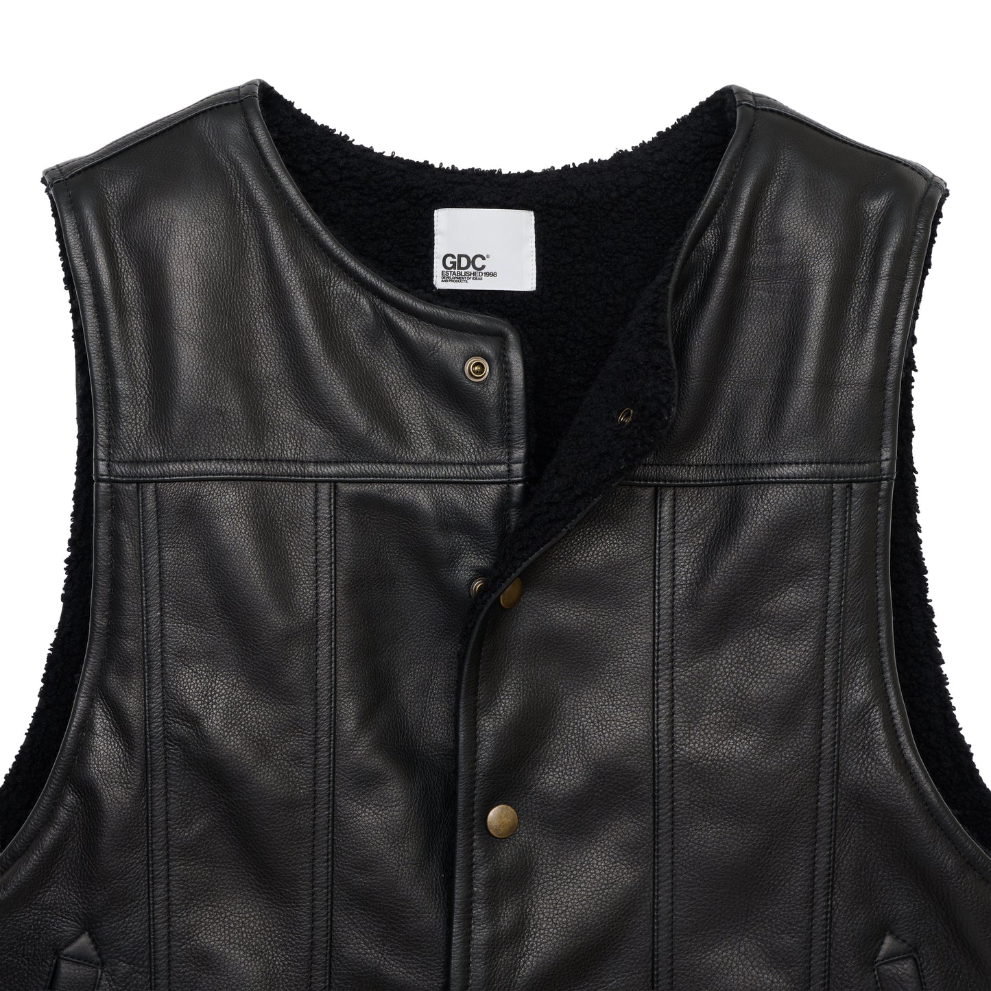 Leather Sherpa Vest(発送予定：2026年12月上旬~)
