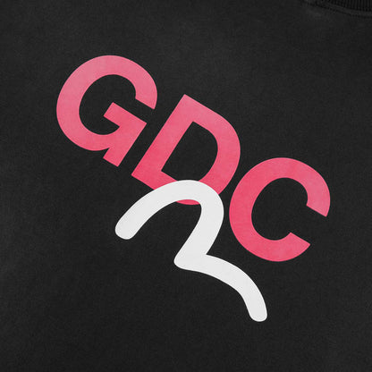 EVISU X GDC DIRTY WASHED LOGO TEE