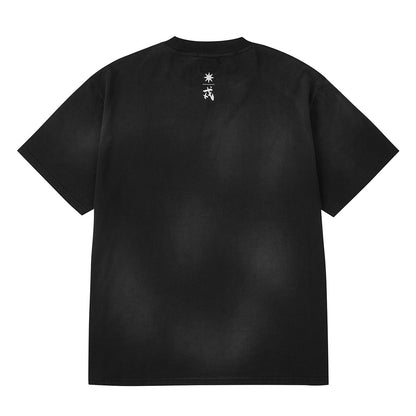EVISU X GDC DIRTY WASHED LOGO TEE
