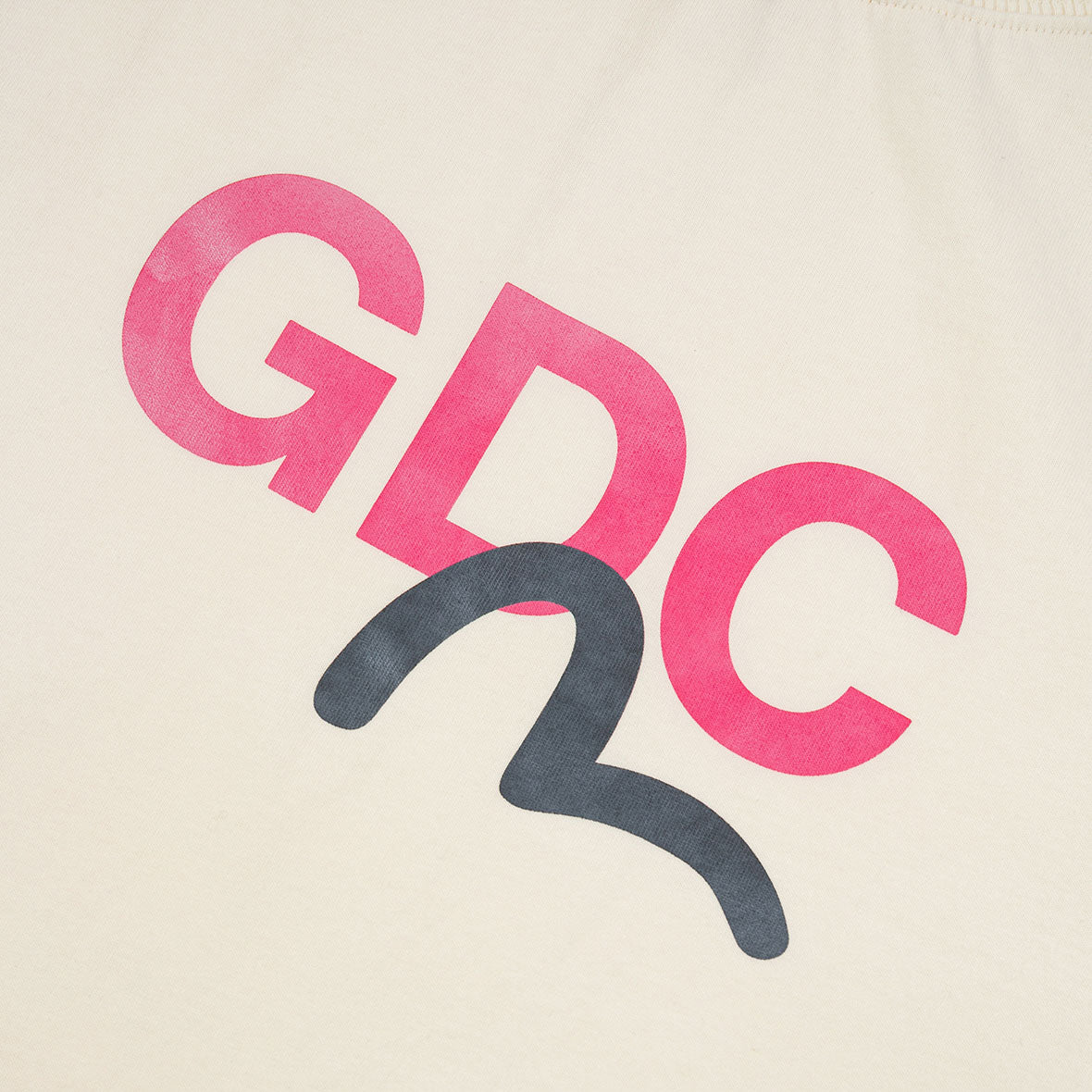 EVISU X GDC DIRTY WASHED LOGO TEE