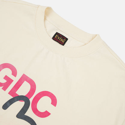 EVISU X GDC DIRTY WASHED LOGO TEE