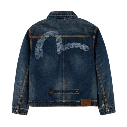 EVISU X GDC WASHED TYPE 2 DENIM JACKET