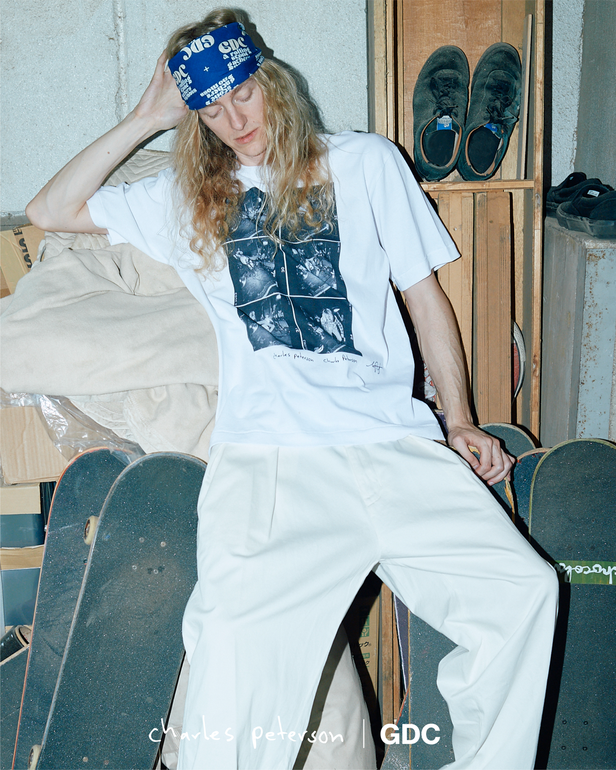 【Charles Peterson×GDC】Raji's Drum Sequence Tee(発送予定：2026年12月上旬~)