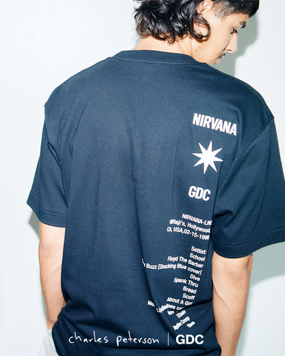 【Charles Peterson×GDC】Raji's Drum Sequence Tee(発送予定：2026年12月上旬~)
