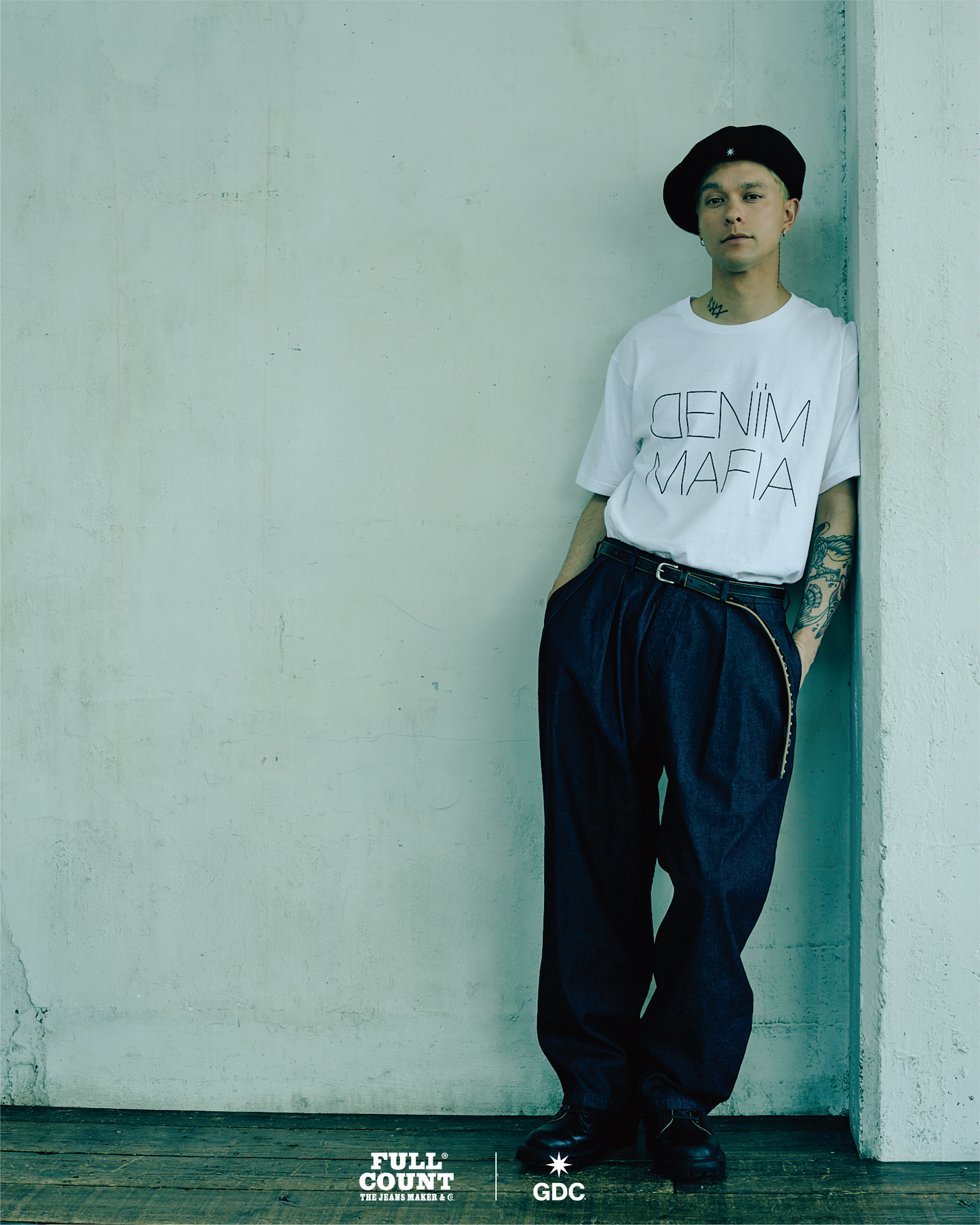 【FULLCOUNT×GDC】DENIM MAFIA T