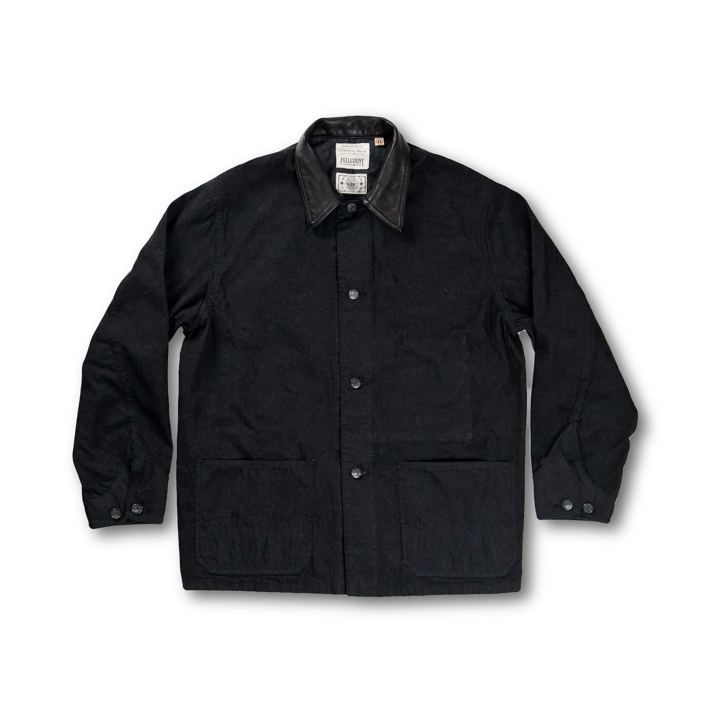 【FULLCOUNT×GDC】Leather Collar Denim Chore Jacket