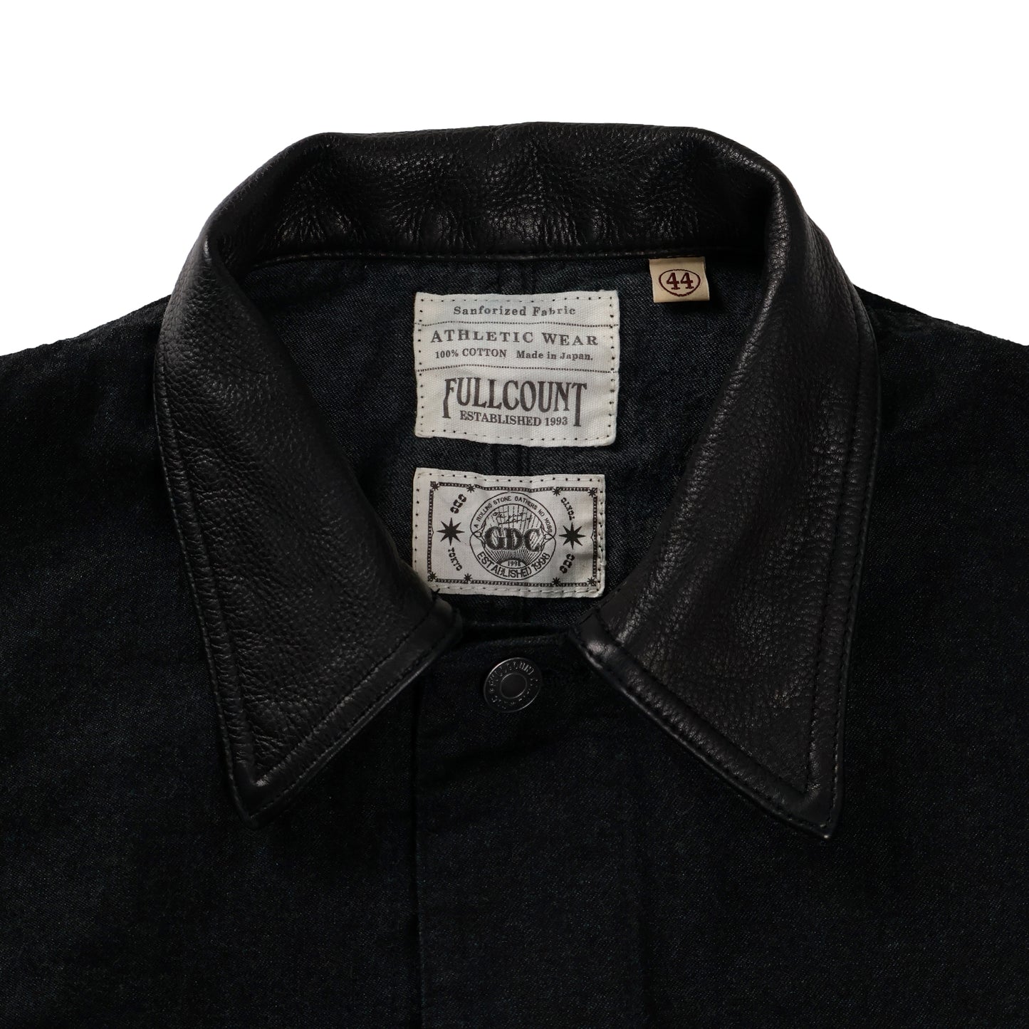 【FULLCOUNT×GDC】Leather Collar Denim Chore Jacket