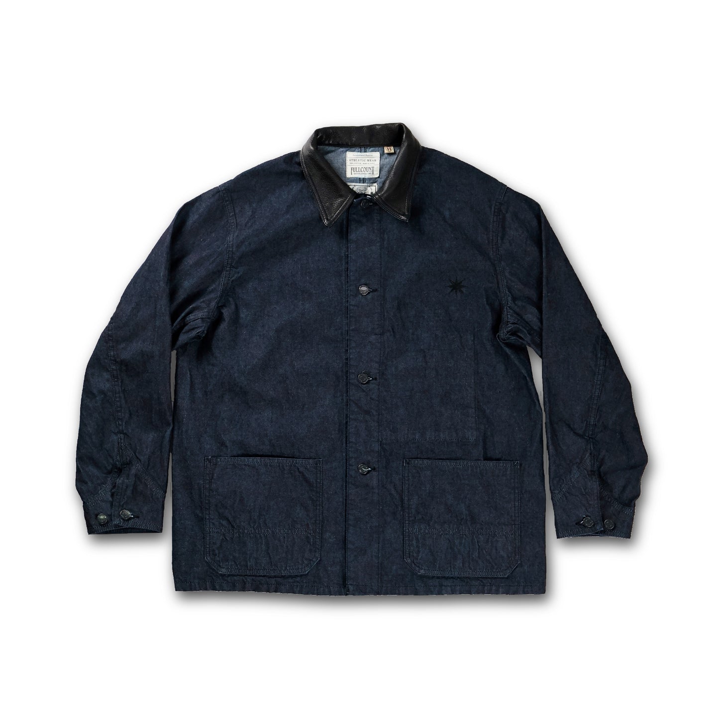 【FULLCOUNT×GDC】Leather Collar Denim Chore Jacket
