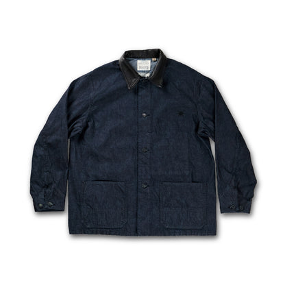 【FULLCOUNT×GDC】Leather Collar Denim Chore Jacket