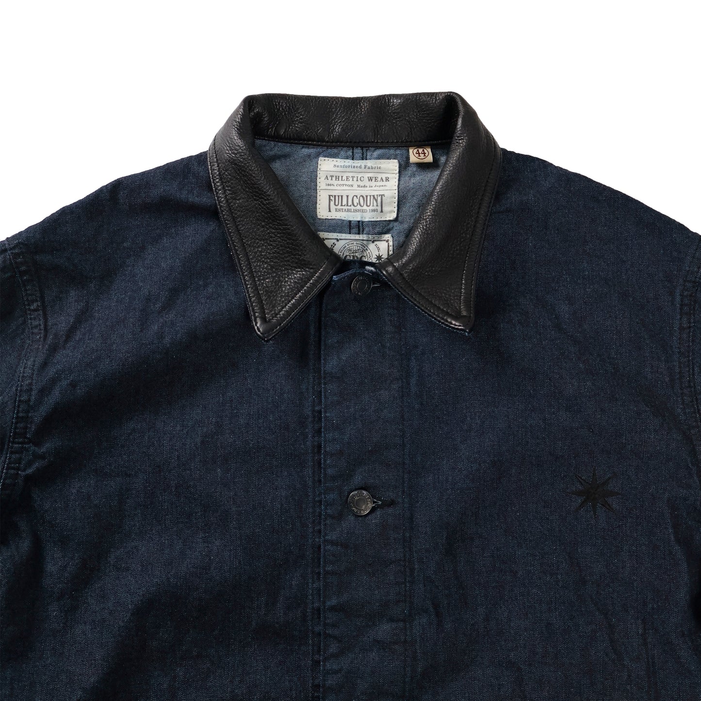 【FULLCOUNT×GDC】Leather Collar Denim Chore Jacket