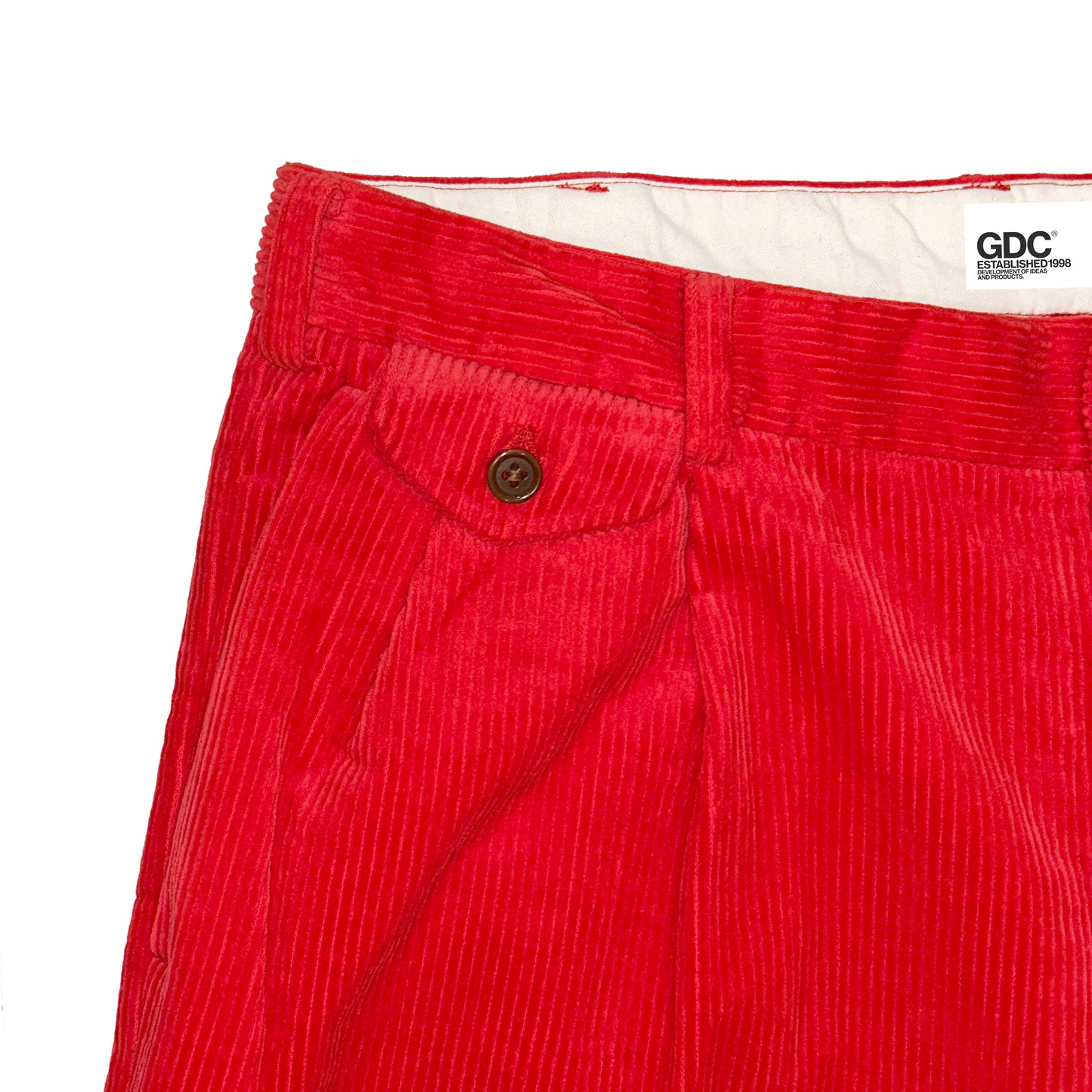 corduroy Two tuck straight pants