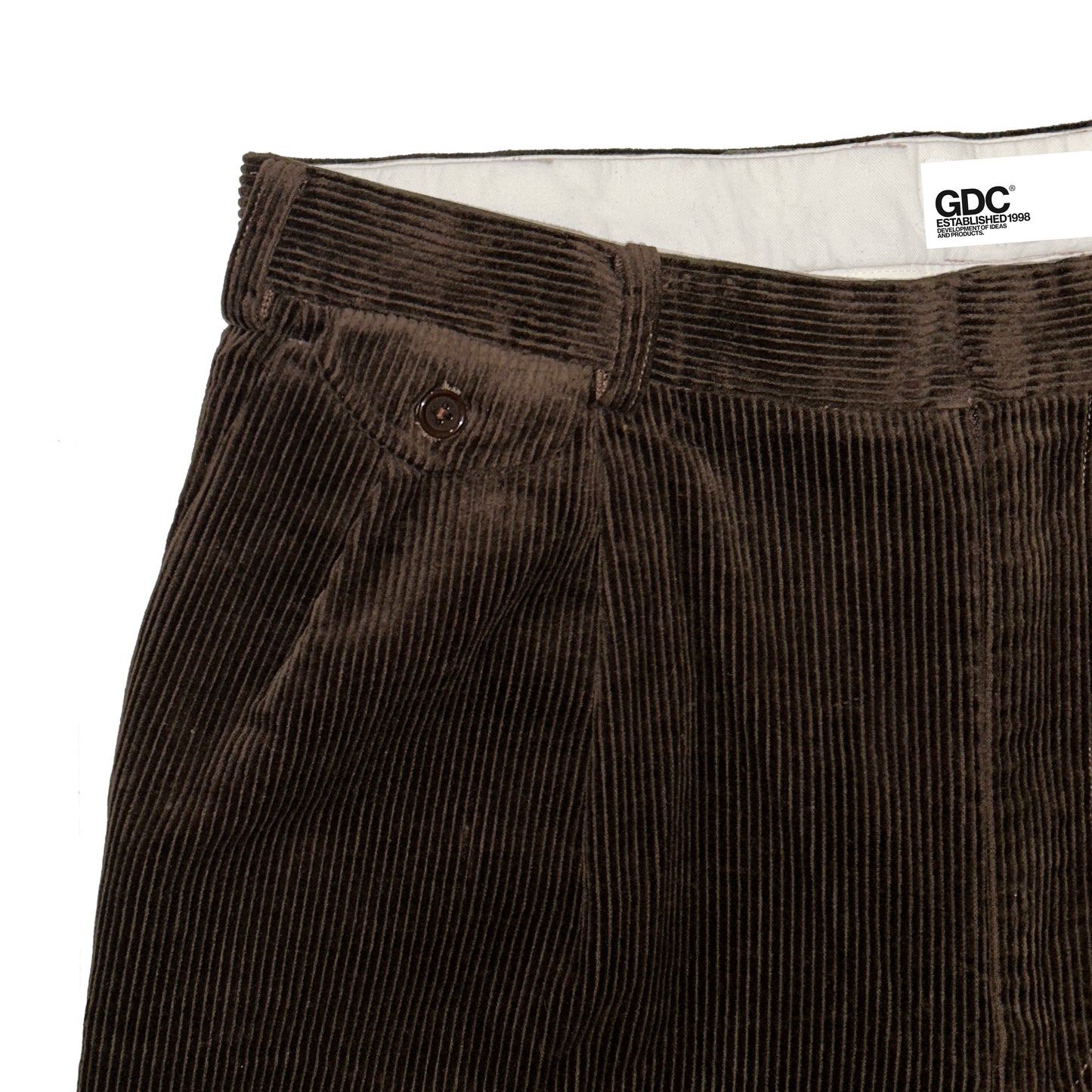 corduroy Two tuck straight pants