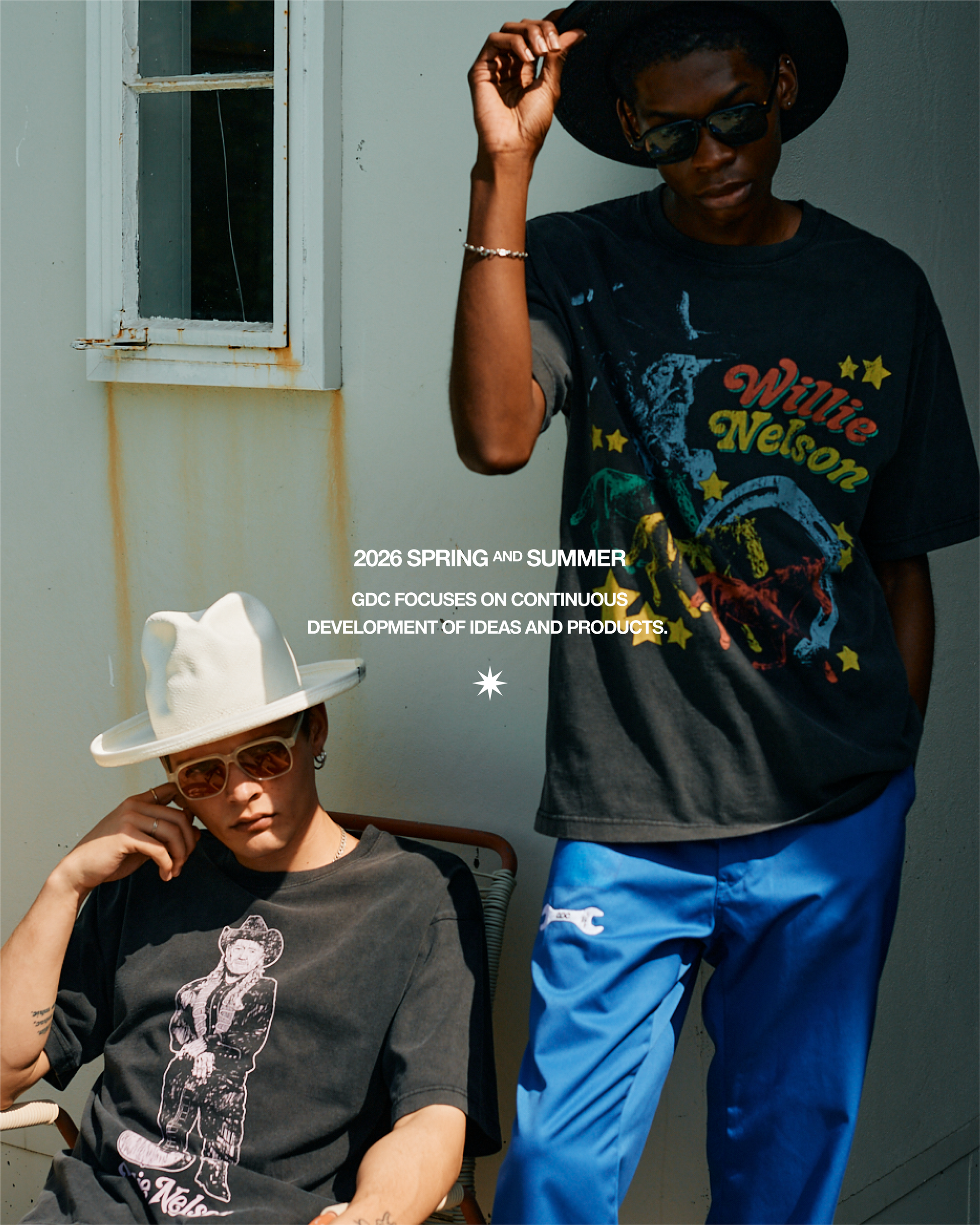 Willie Nelson×GDC】guitar Tee(発送予定：2026年7月下旬~)