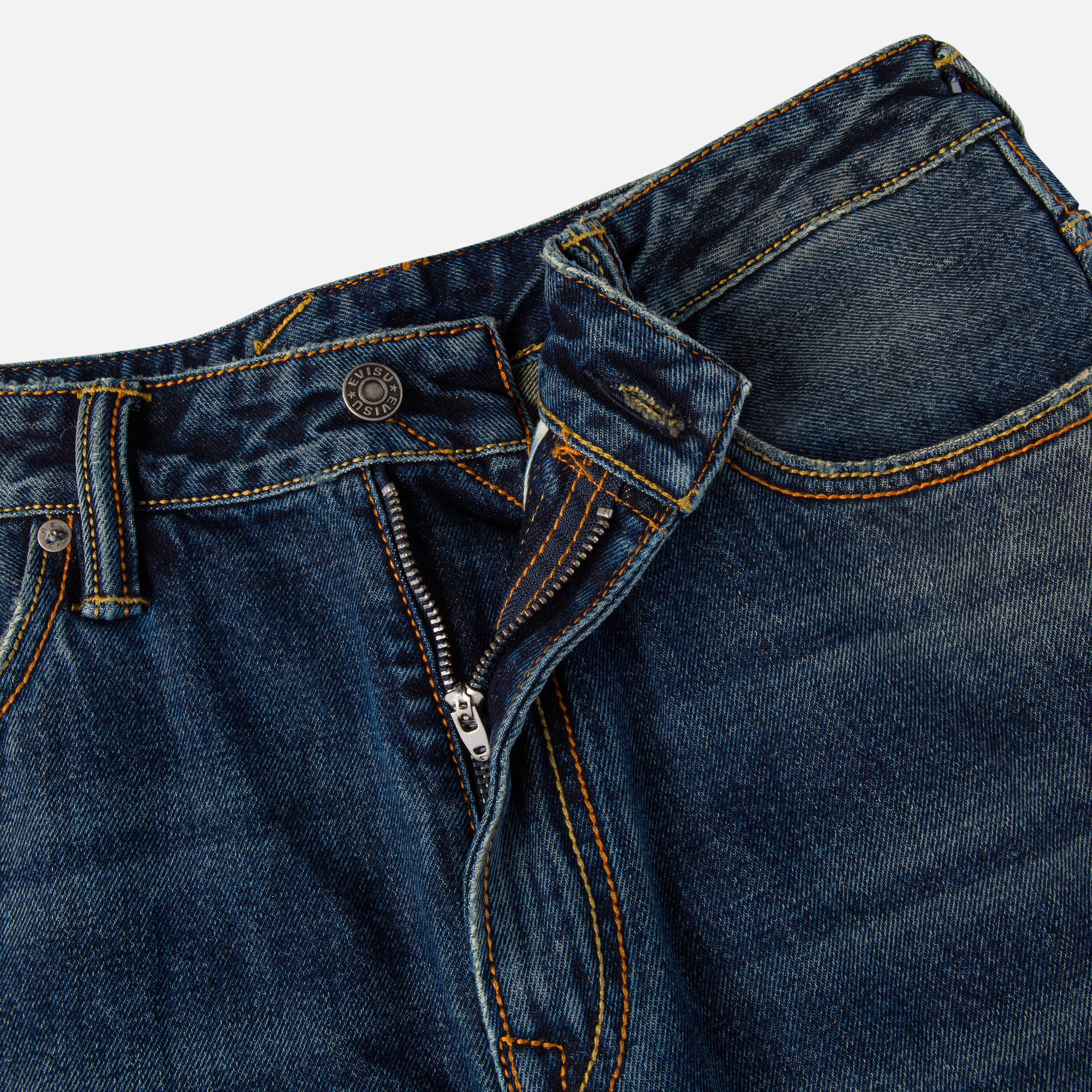 EVISU X GDC WASHED 5P RELAX FIT JEANS