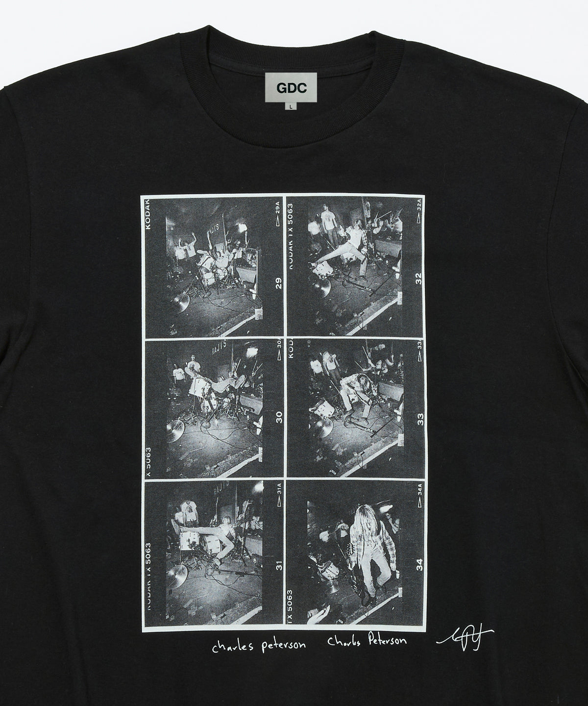 【Charles Peterson×GDC】Raji's Drum Sequence Tee(発送予定：2026年12月上旬~)