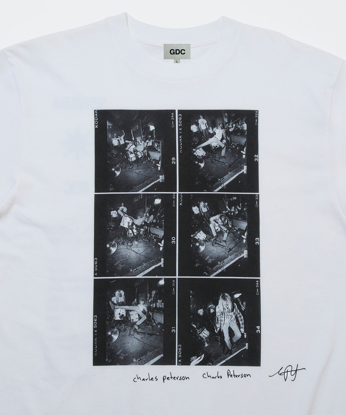 【Charles Peterson×GDC】Raji's Drum Sequence Tee(発送予定：2026年12月上旬~)