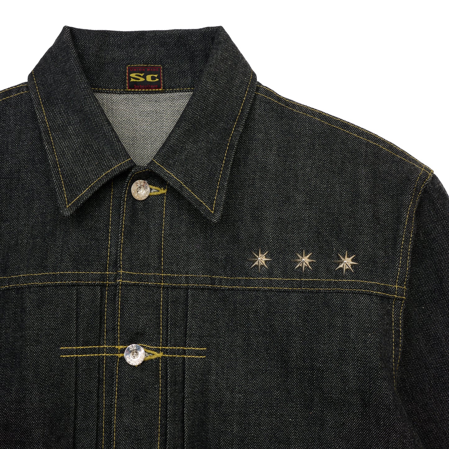 【SUBCULTURE×GDC】C01 COWBOY DENIM JACKET/BLACK