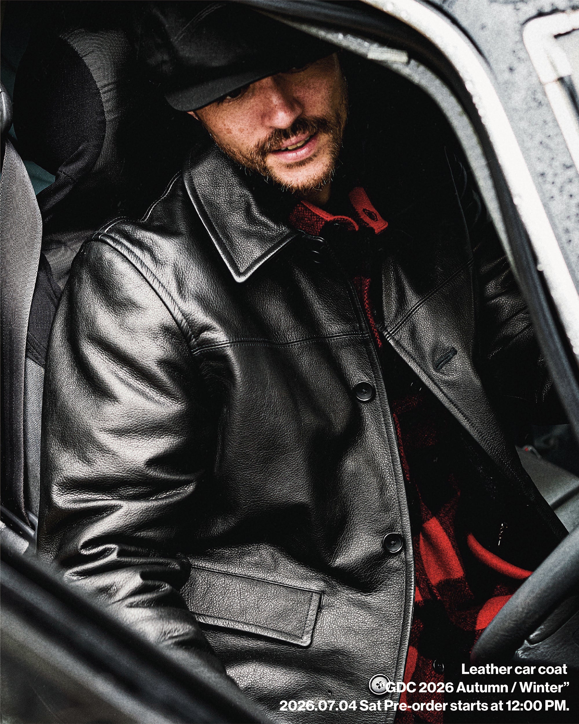Leather Car Coat(発送予定：2026年12月上旬~) – GDC
