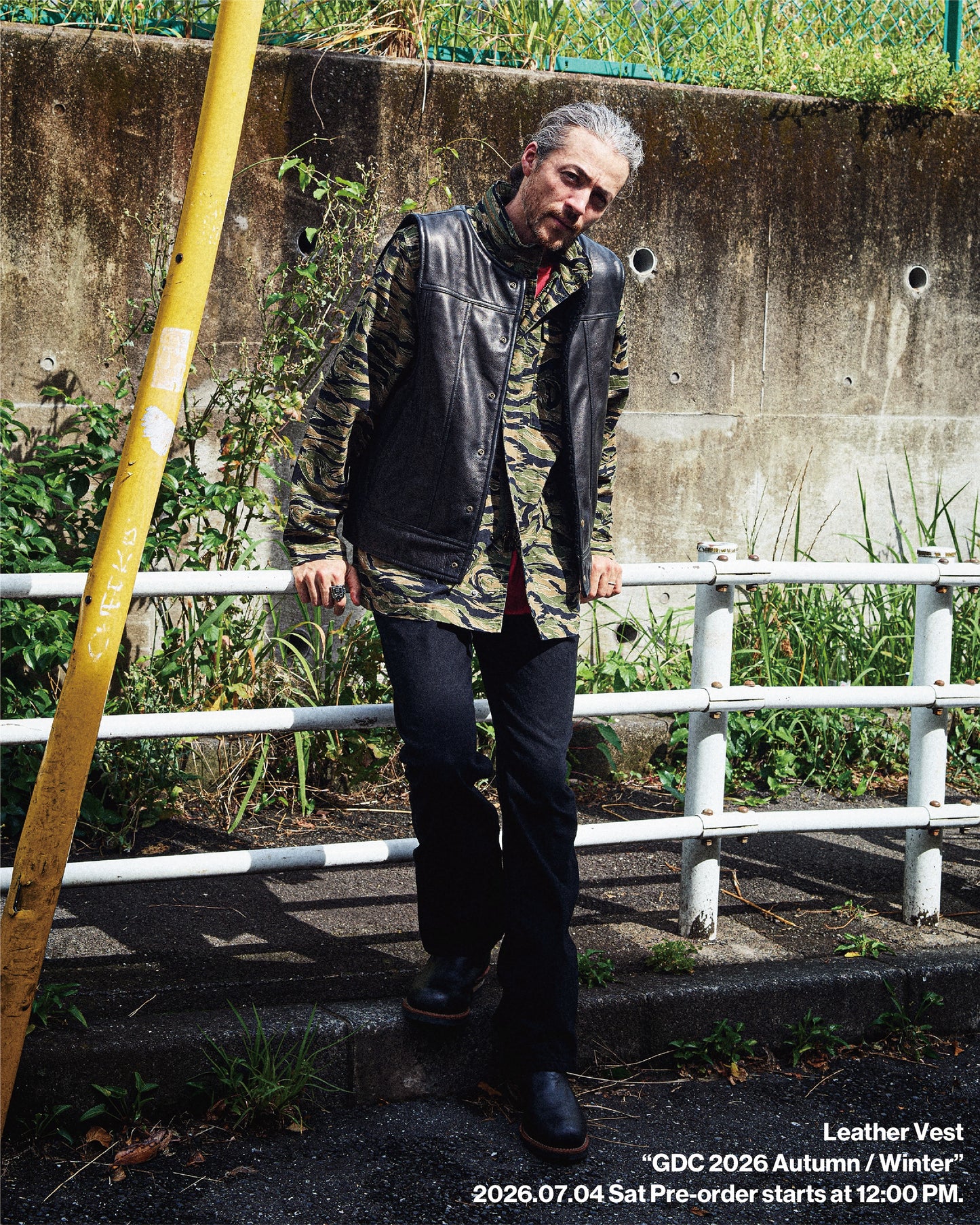 Leather Sherpa Vest(発送予定：2026年12月上旬~)
