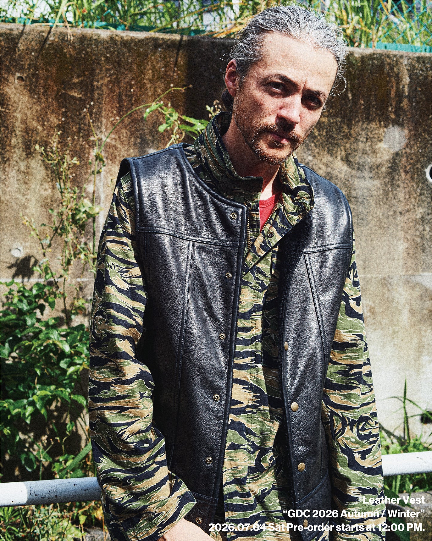 Leather Sherpa Vest(発送予定：2026年12月上旬~)