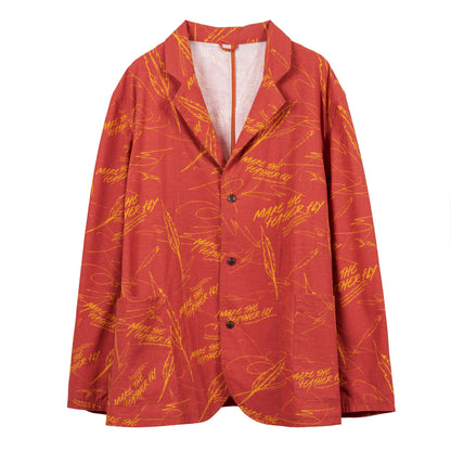 All-over pattern jacket